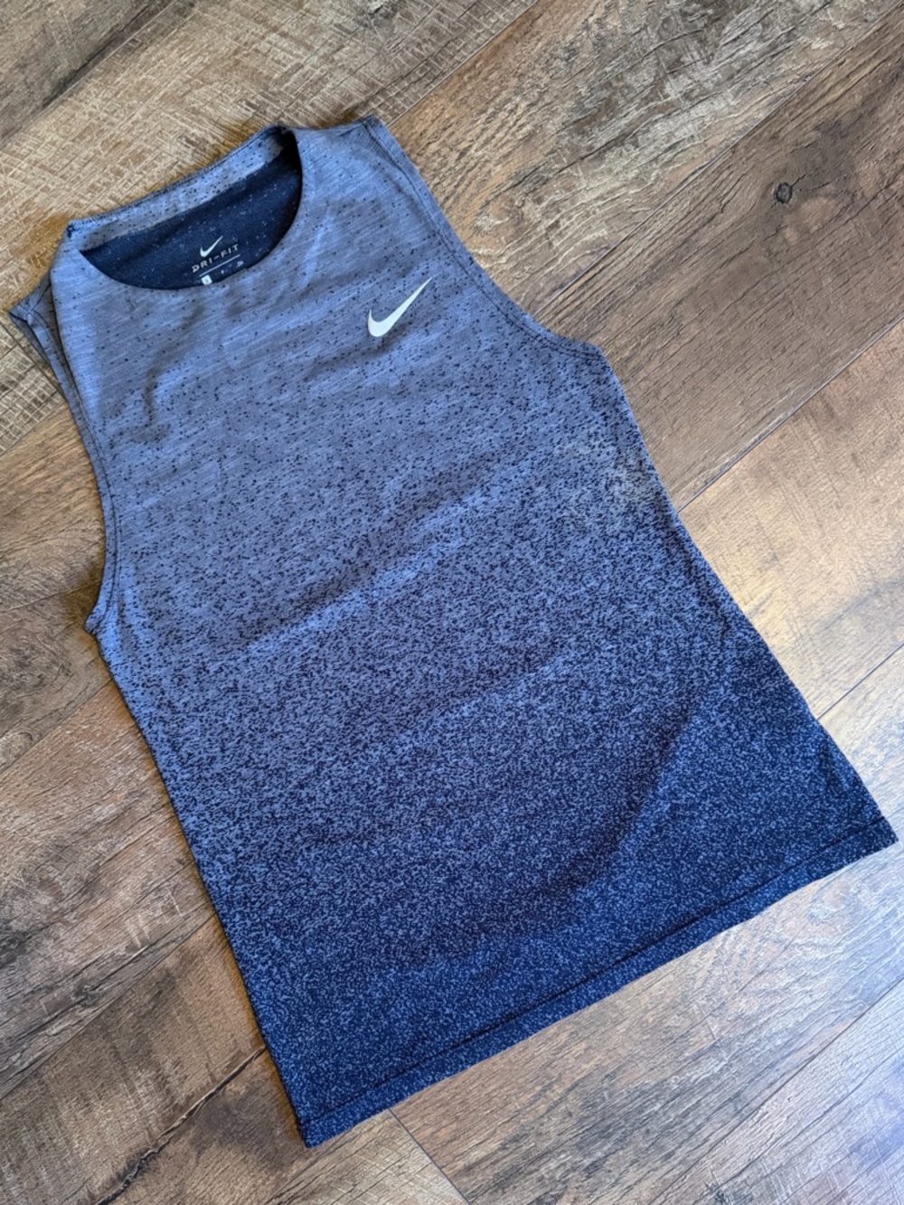 Nike Gray to Navy Gradient Dri-FIT Tank Top